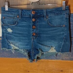 American Eagle High Rise Shortie Shorts 8